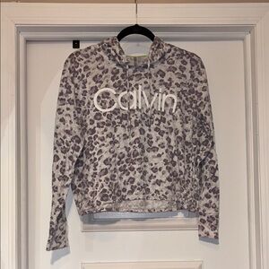 Calvin Klein Cheetah Print Hoodie - Medium